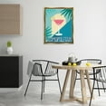 thumbnail image 3 of Stupell Industries Cosmopolitan & Palm Leaves Food & Beverage Painting Gold Floater Framed Canvas Art Print Wall Art, 25 x 31, 3 of 10
