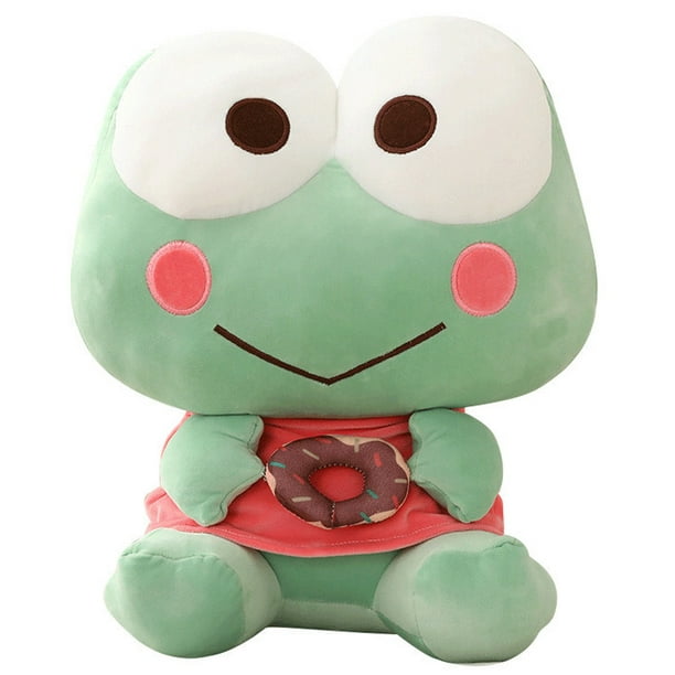 Hands DIY 11.7in Frog Stuffed Toy Heal Your Mood Cartoon Character Green  Frog Toy Soft and Comfortable Frog Plush Toy for Sofa Bedroom Sitting Stuffed  Frog for Boys Girls Ages 3+ 