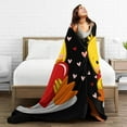 thumbnail image 6 of Cute Duck with Heart Throw Blanket Ultra Soft Warm All Season Decorative Fleece Blankets for Bed Chair Car Sofa Couch Bedroom 80"X60", 6 of 6