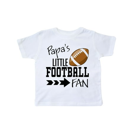 

Inktastic Papa s Little Football Fan Gift Toddler Boy or Toddler Girl T-Shirt