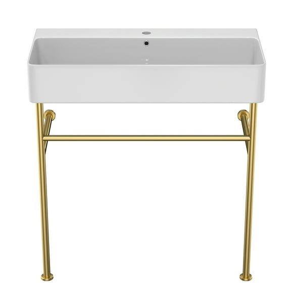 Gold Pedestal Sink