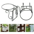 thumbnail image 2 of 2pcs Rail Planter Baskets Flower Pot Hanging Rack Railing Hanging Flowerpot Stand, 2 of 8