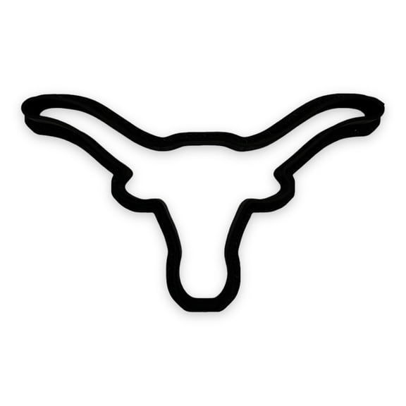 Longhorn Cookie Cutter with Easy Push Design
