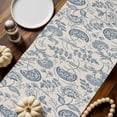 thumbnail image 2 of Pastoral Flowers Cotton Linen Table Runner, Washable Table Runners for Kitchen, Dining Room, Holiday, Home Party Table Decor, 13x48 Inches, 2 of 9