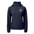 thumbnail image 2 of Women's-Cutter & Buck  Navy New York City FC Charter Eco Recycled Full-Zip Anorak Jacket, 2 of 3