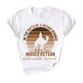 thumbnail image 2 of Camiseta para mujer Tops de verano Trajes simples Mujer Camiseta clásica de moda con cuello redondo para viajar en la playa S, 2 of 8