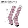 thumbnail image 2 of Lsque Rose Flowers Pattern Sport Compression Socks for Men & Women 15-20 mmHg Knee High Nurse Pregnant Running Medical and Travel Athletic, 2 of 6