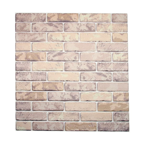 Hot6sl Ofertas Del Día Nueva Decoración Pared Espuma Pe para Bricolaje, Ladrillos En Relieve Color Piedra, Empalme de Azulejos