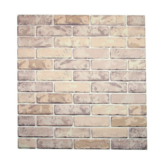 New PE Foam 3D DIY Wall Decor Embossed Brick Stone Color tile splicing