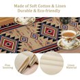 thumbnail image 6 of Retro Aztec Table Runner, Vintage Navajo Nation Tribal Style Abstract Geometric Boho Print Table Runner for Kitchen Dining Room Party Table Decor13.8x108in, 6 of 6