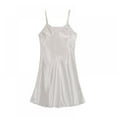 thumbnail image 4 of QJUHUNG Women‘s Satin Comfortable Slip Dress, 4 of 4