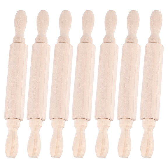 Wooden Rolling Pin for Baking Pizza Clay pasta Cookies Roller Pins Baking Bisque 20x2.55cm