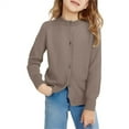 thumbnail image 2 of XXWXYD Toddler Girls Cardigan Sweater Knit Open Front Long Sleeve Casual Fall Winter Wear Cozy Outerwear Lightweight, 2 of 6