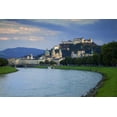 thumbnail image 2 of Flaherty, Dennis 32x23 Black Ornate Wood Framed with Double Matting Museum Art Print Titled - Austria, Salzburg View along the Salzach River, 2 of 4