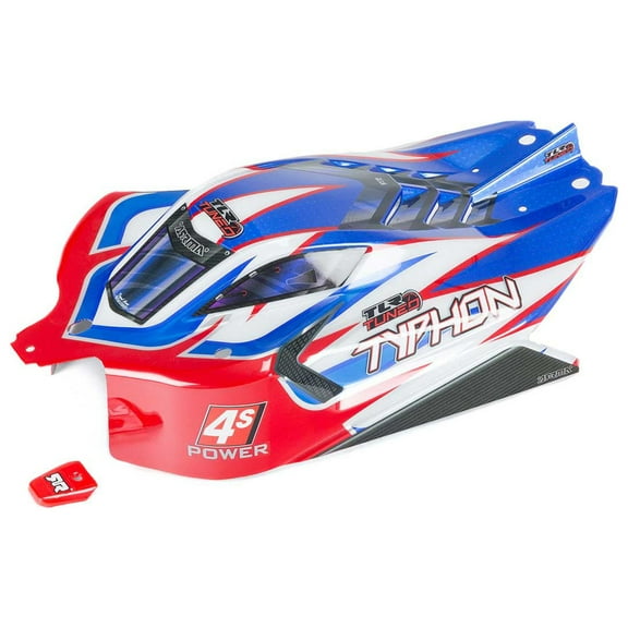 ARRMA TYPHON TLR Tuned Finished Body Red/Blue ARA406164 Car/Truck  Bodies wings & Decals