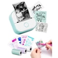 thumbnail image 1 of Impresora Térmica de Pegatinas T02 - Mini Impresora Portátil sin Tinta con Bluetooth para iOS/Android, Ideal para Estudiantes, Journaling, Notas de Estudio y DIY (Incluye 3 Rollos de Papel), 1 of 8