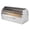 15.25 x 8.25 x 8.25 Inches-Roll top with Tempered Glass Lid, variant on Stainless Steel Roll Top Bread Box For Kitchen Countertop With Frosted Plexilass Lid - Fits Multiple Loaves Of And Other Freshly Baked Goods Including Cookies Bagels Muffins