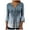 Blue, variant on LEAVINGSUO Fall Winter V Neck Long Tops for Women, Womens Tops Clearance Fashion Women's Summer V-Neck 3/4 Sleeve Print Casual T-Shirt Blouse