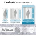 thumbnail image 5 of (2 pack) LiBa PEVA 10-Gauge Shower Curtain Liner, 72” W x 84” H - Clear, 10G Extra Heavy Duty Thickness for Bathroom, 5 of 9