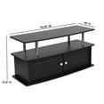 thumbnail image 4 of Flash Furniture Evanston Black TV Stand with Shelves, Cabinet and Stainless Steel Tubing, 4 of 8