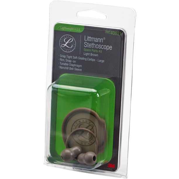 3M Littmann Stethoscope Spare Parts Kit, Lightweight II S.E., Light Brown, 40021