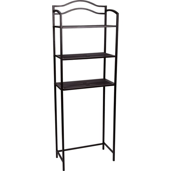 Household Essentials 3 Shelf Over The Toilet Storage Rack, Espresso