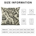 thumbnail image 5 of COMIO World Map Pillow Cover, Antique Map America in 1600s World in Medieval Time Era in Retro Style, Decorative Bedding Pillow Shams, Cream Grey, 5 of 5
