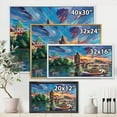 thumbnail image 4 of Designart 'Sunset Over Cityview Of Prague' Children's Art Framed Canvas Wall Art Print, 4 of 5