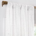 thumbnail image 3 of Gap Home Multi-Nep Organic Cotton Light Filtering Window Curtain Pair White 95, 3 of 6