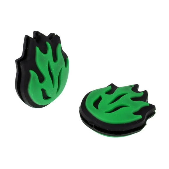 Paquete de 2 amortiguadores de tenis | Amortiguadores de silicona para tenistas | Novedad Verde