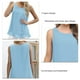 thumbnail image 5 of Camiseta de verano sin mangas con cuello redondo de doble capa de gasa para mujer, 5 of 6