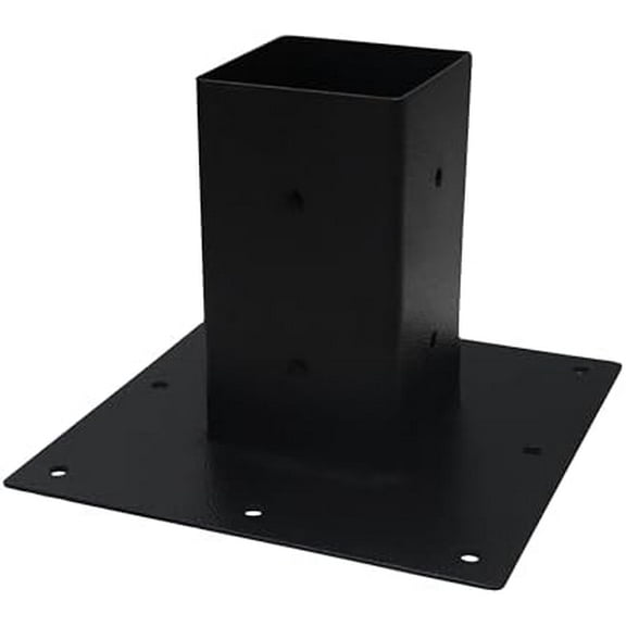- 4x4 Post Base - Heavy Duty Carbon Steel 4x4 Post Base for Concrete Ground and Soil Ground - Mailbox Mounting Plate for Mailbox Post, Deck, Porch and Railing Support$$Tools & Hardware Other