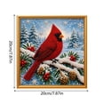 thumbnail image 3 of Christmas Pearl Diamond Art Kit, DIY Handicraft Painting with Winter Cardinal Bird Pattern, Framed Creative Home Decoration for Holiday Gathering and Birthday Gift, 3 of 8