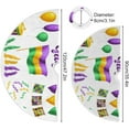 thumbnail image 3 of GZHJMY Mardi Gras Christmas Tree Skirt, Tree Skirt for Holiday Party Home Christmas Day Ornaments, 47.2", 3 of 6