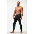thumbnail image 4 of DEVOPS 2 Pack Men's Compression Pants Athletic Leggings With Pocket (2X-Large, Black/Black), 4 of 5