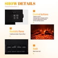 thumbnail image 4 of SUNNY Electric Fireplace Wall Mounted 26 Inch with Remote Control Hanging Fireplace with LED Remote-Adjustable Lightness and Overheat Protection Electric Wall Mount Fireplace, 4 of 9
