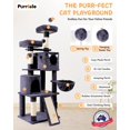 thumbnail image 4 of Árbol para Gatos Purrlato de 168 cm Multi-Niveles con Rascadores y Rampa, 4 of 9