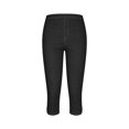 thumbnail image 4 of Mifsaly Capri Jeans for Women Summer Stretchy Denim Pants Fashion High Waist Yoga Leggings Workout Dressy Casual Trousers XL, 4 of 9