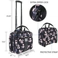 thumbnail image 3 of KROSER Rolling Laptop Briefcase Rolling Laptop Bag For 15.6" Laptop Rolling Tote-Rose Pattern, 3 of 9
