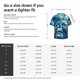 thumbnail image 5 of Fotbe Abstract Blue Skull Camisa Estampada de Manga Corta para Hombre, Casual de Verano, Estilo Playero, Sin Arrugas-XX-Large, 5 of 5