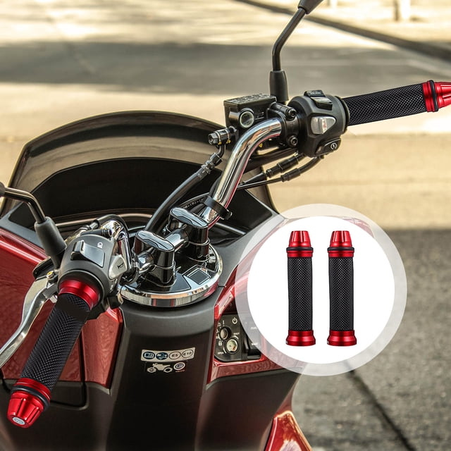 UPGRATOR 1Par Protector De Y Puño Para Manillar De Motocicleta Antideslizante En Color Rojo