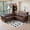 Brown, variant on Chalantevo 85" Chesterfield L-Shaped Sectional Sofa, Tufted Faux Leather with Nailhead Trim & Rolled Arms, for Living Room, Apartment, Office, Black