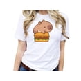 thumbnail image 2 of Playera Blusa De Capybara Con Una Hamburguesa Capibara Color Blanco Talla Mediana Marca Emil SaEs, 2 of 4