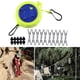 thumbnail image 2 of Tendedero de viaje para hoteles, tendedero para exteriores para viajes en autocaravana, viajes de negocios 10 Hebilla 20 Clips, 2 of 9