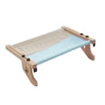 thumbnail image 4 of El resistente asiento de la cama de la hamaca sostiene hasta 44 lb, muebles de salón ajustables, percha para ventana de gato para descansar, dormir, gris azul Gloria Hamaca para gatos, 4 of 9