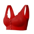thumbnail image 2 of LLYWEY Bras Without Underwire Comfortable Bras Women No Underwire Ladies Longline Bra Style-1308 Women Lightly Lined Bra Feature Adult Female Yoga Sports Bras Red 44B, 2 of 6