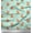 Pastel Mint, variant on Soimoi Blue Cotton Voile Fabric Tribal Fox & Dots Print Fabric by the Yard 42 Inch Wide