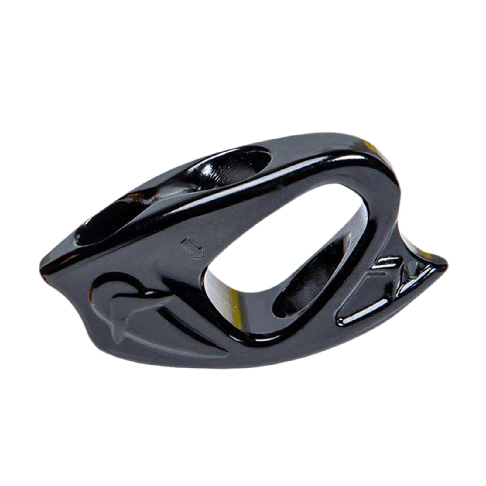 simhoa Rope Ascender Clamp Adjustable Self Locking Grip Lightweight Aluminum Rope Clamp Riser Clip for Rock Climbing Rappelling Arborist Gear Suitable for Outdoor Protection Training Black