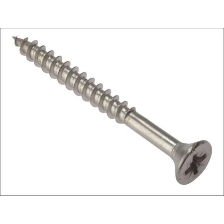 

Forgefix - Multi-Purpose Pozi Compatible Screw CSK ST S/Steel 5.0 x 60mm Box 100