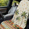 thumbnail image 4 of XYZCANDO Car Seat Towel Cover Tropical Palm Tree & Hibiscus Floral Print with Tribal Border Seat Cover for Running Yoga, Anti-Slip Non-Slip Fit Towel Car Seat Cover, 4 of 11